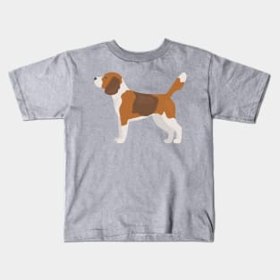 Beagle Dog Standing Kids T-Shirt